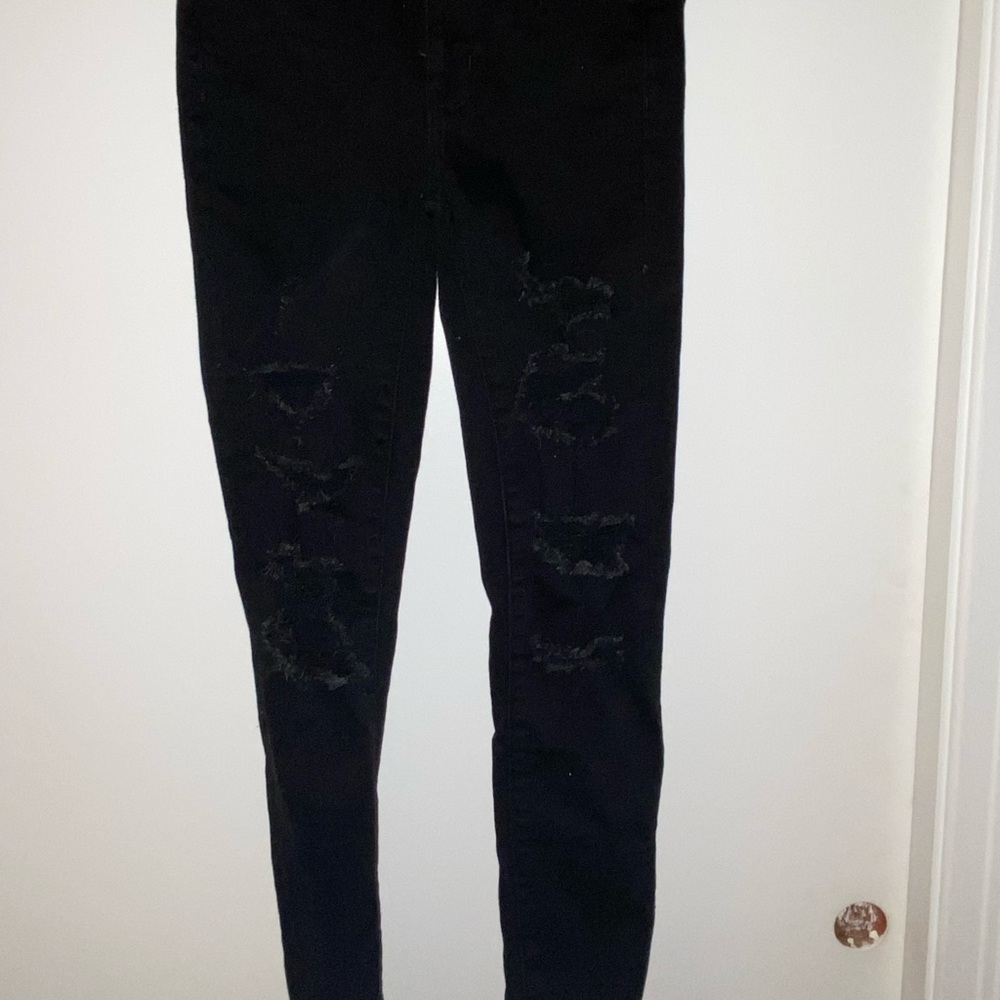 American Eagle Black Ripped Jeans